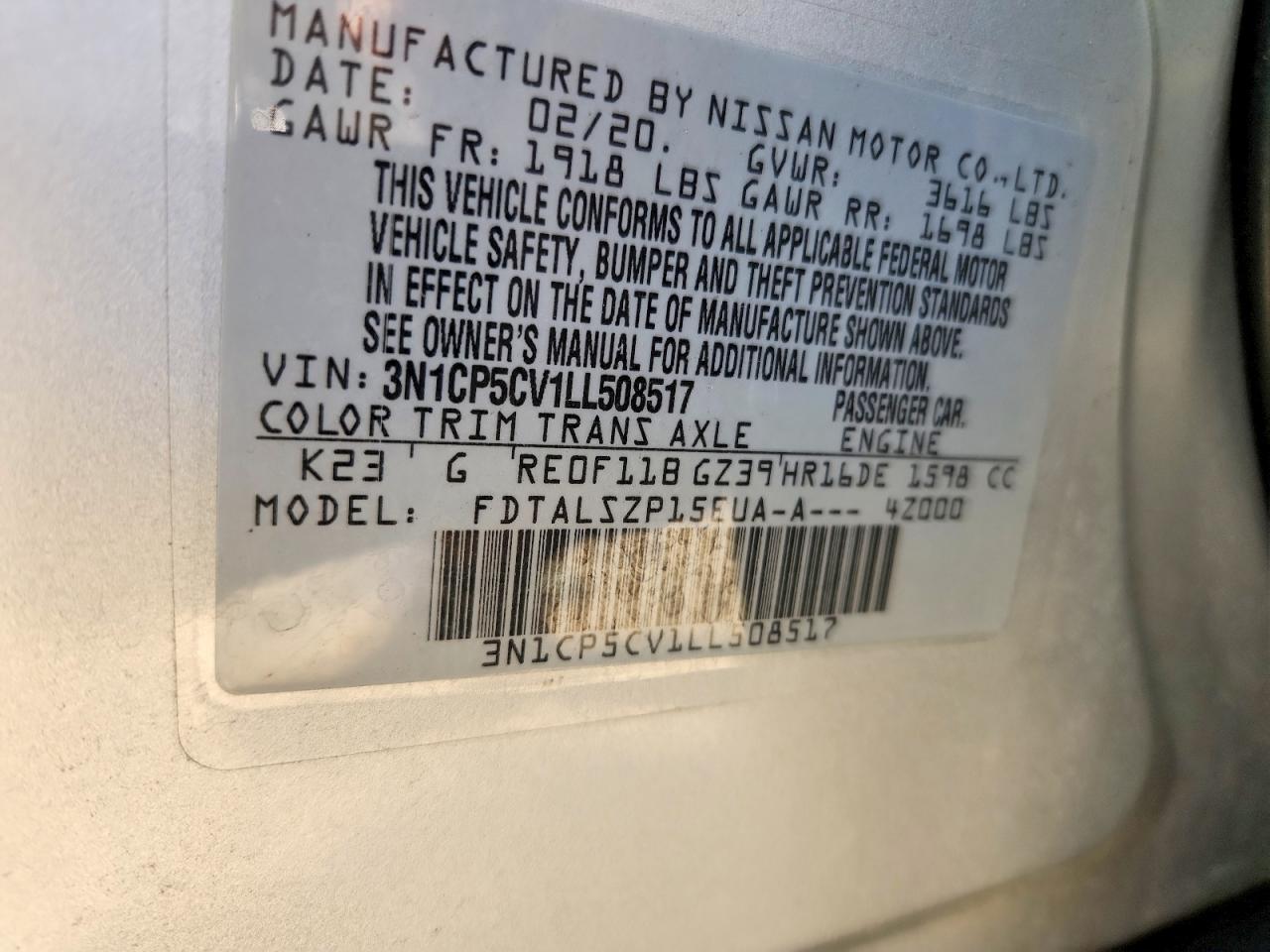 2020 Nissan Kicks Sv - zdjęcie 12