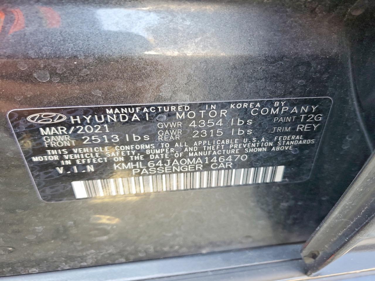 2021 Hyundai Sonata Sel - zdjęcie 12