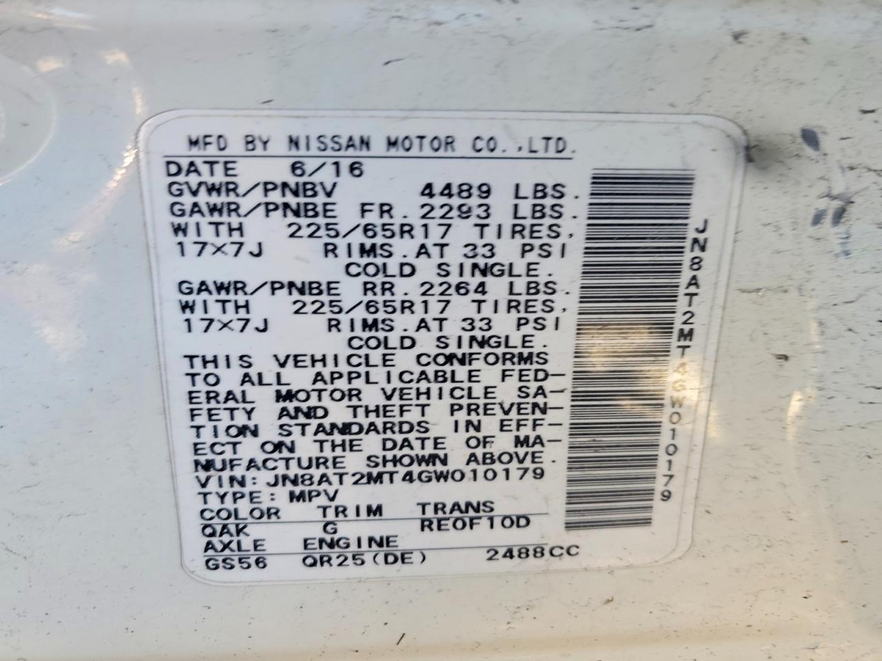 2016 Nissan Rogue S - zdjęcie 14