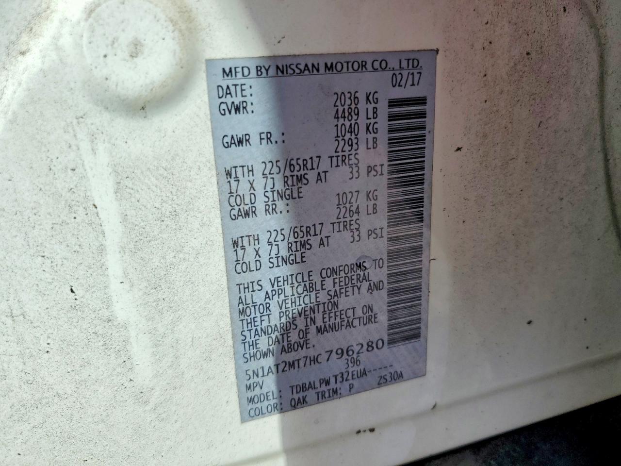 2017 Nissan Rogue S - zdjęcie 12