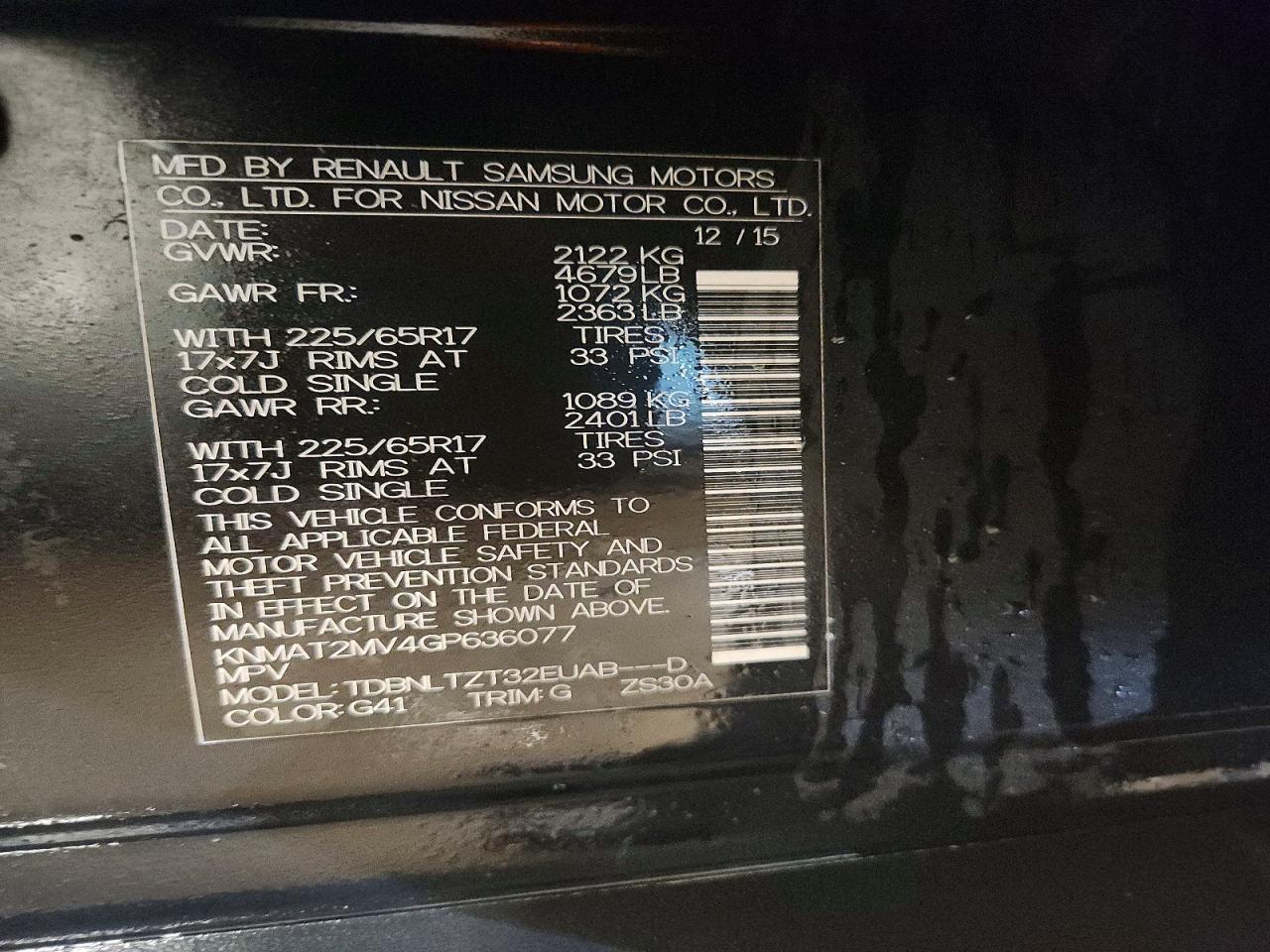 2016 Nissan Rogue Sv - zdjęcie 13