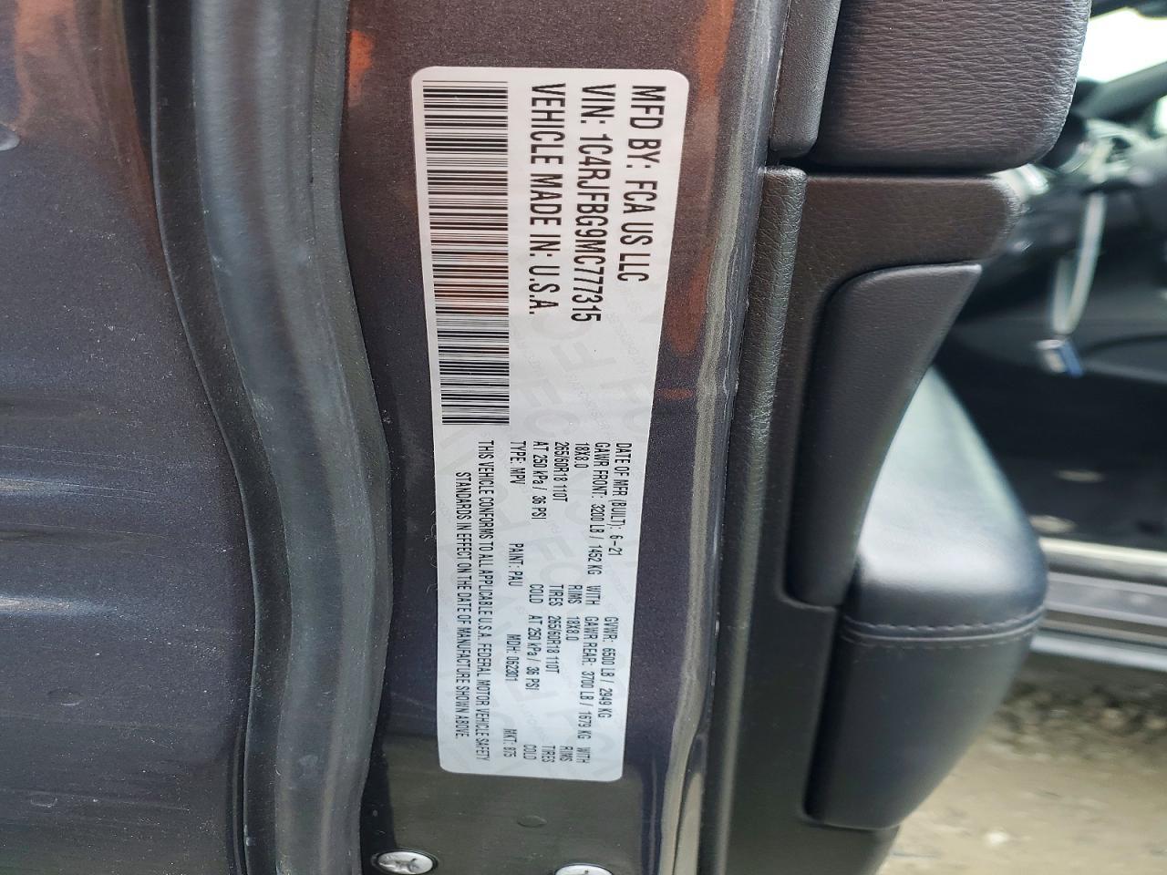 2021 Jeep Grand Cherokee Limited - zdjęcie 13