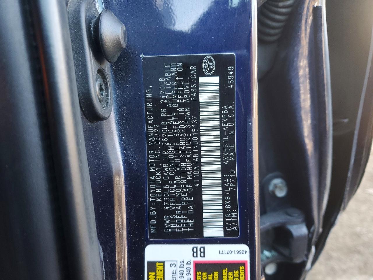 2022 Toyota Avalon Limited - zdjęcie 12