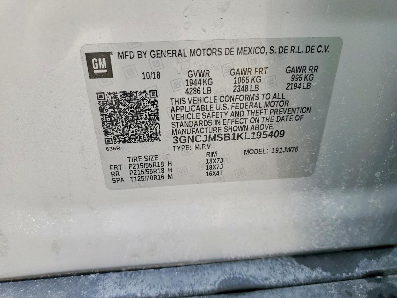 2019 Chevrolet Trax Premier - zdjęcie 13