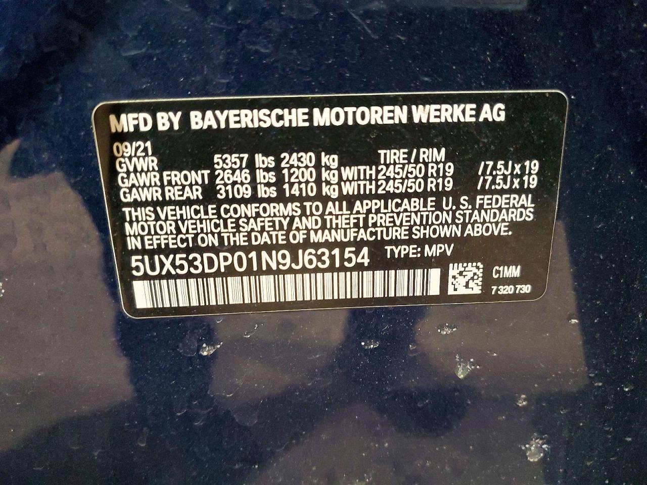 2022 BMW X3 xDrive30I - zdjęcie 13