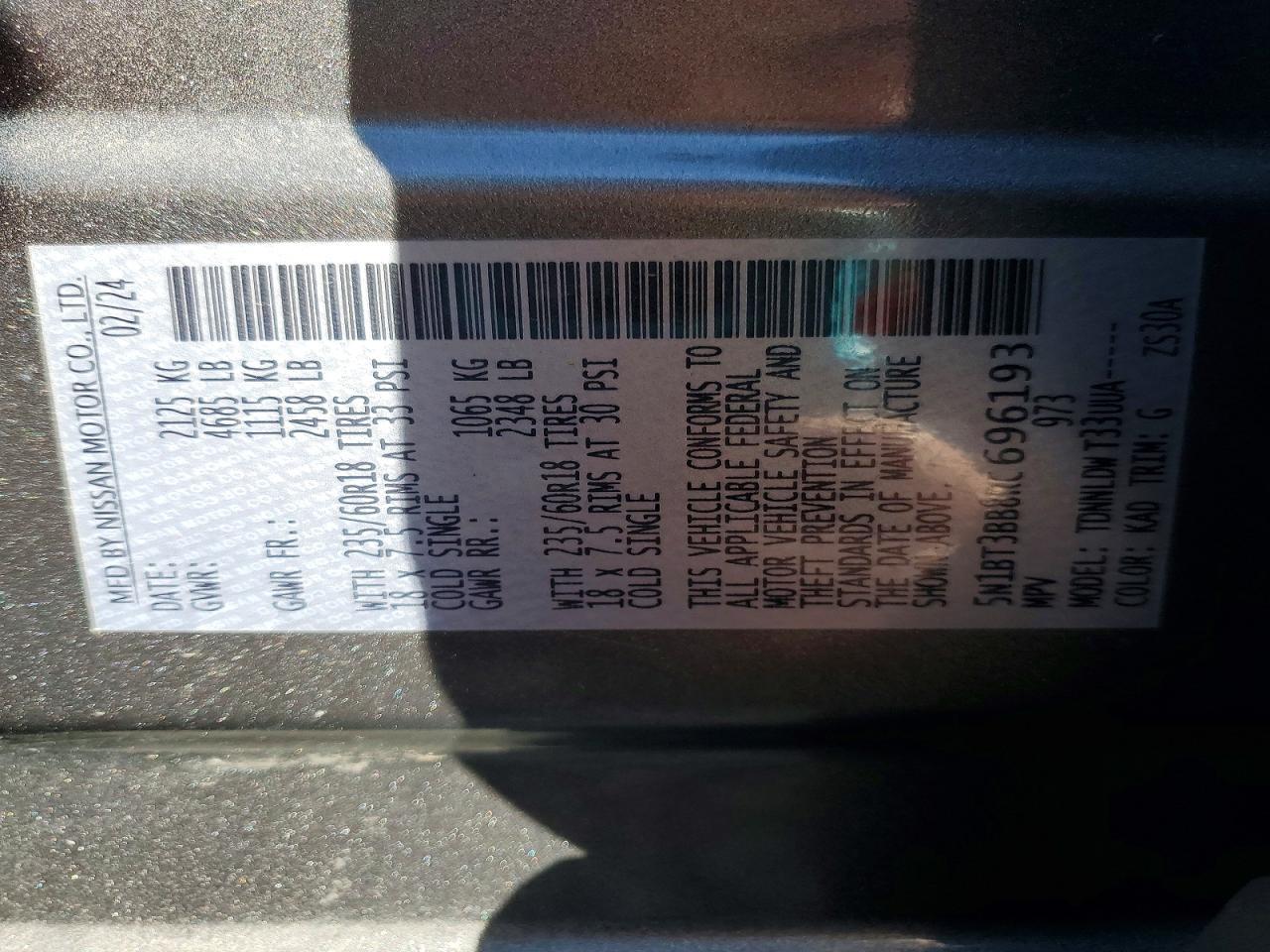 2024 Nissan Rogue Sv - zdjęcie 14