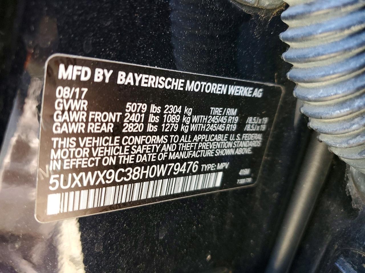 2017 BMW X3 xDrive28I - zdjęcie 14