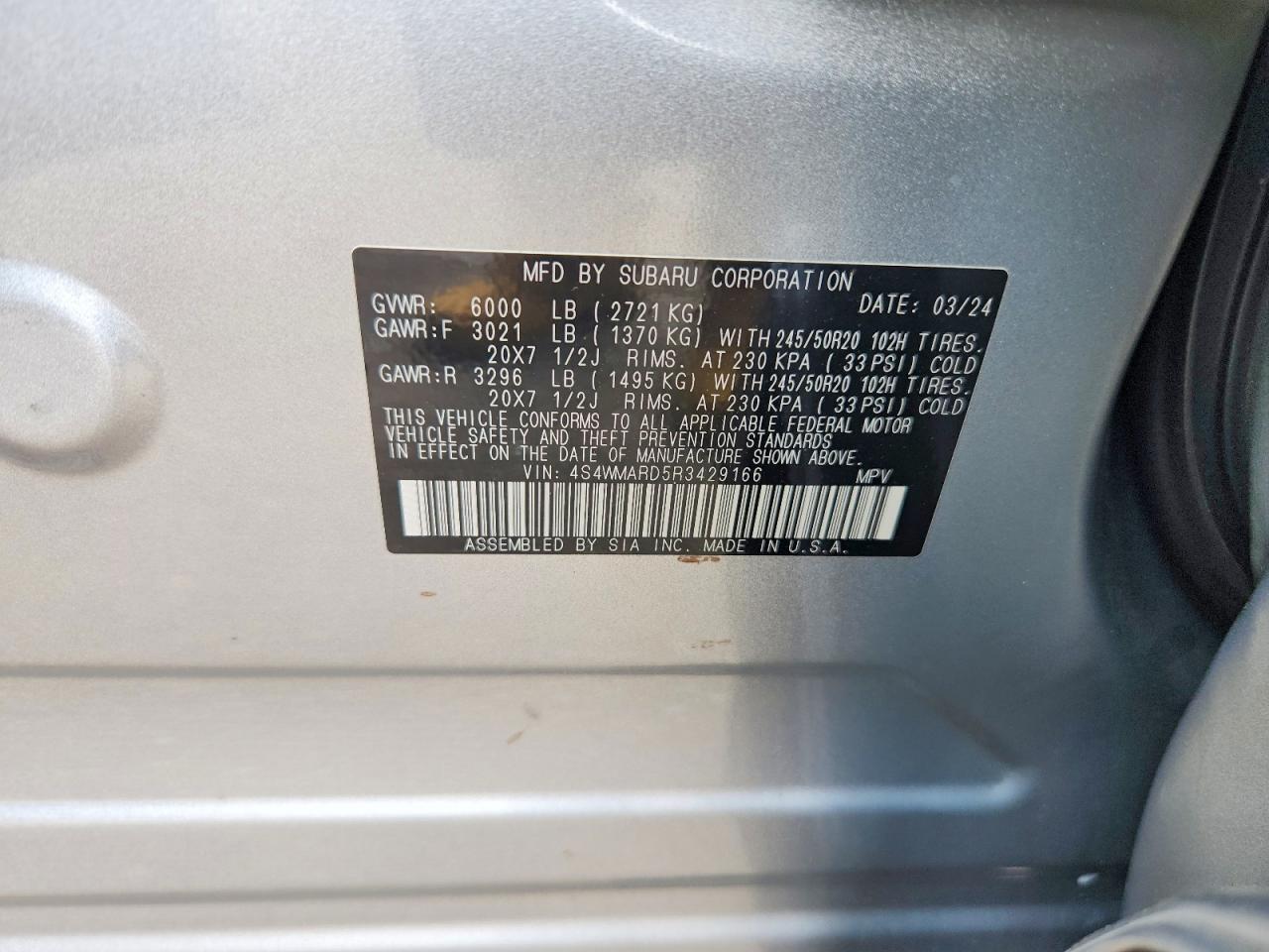 2024 Subaru Ascent Limited - zdjęcie 13