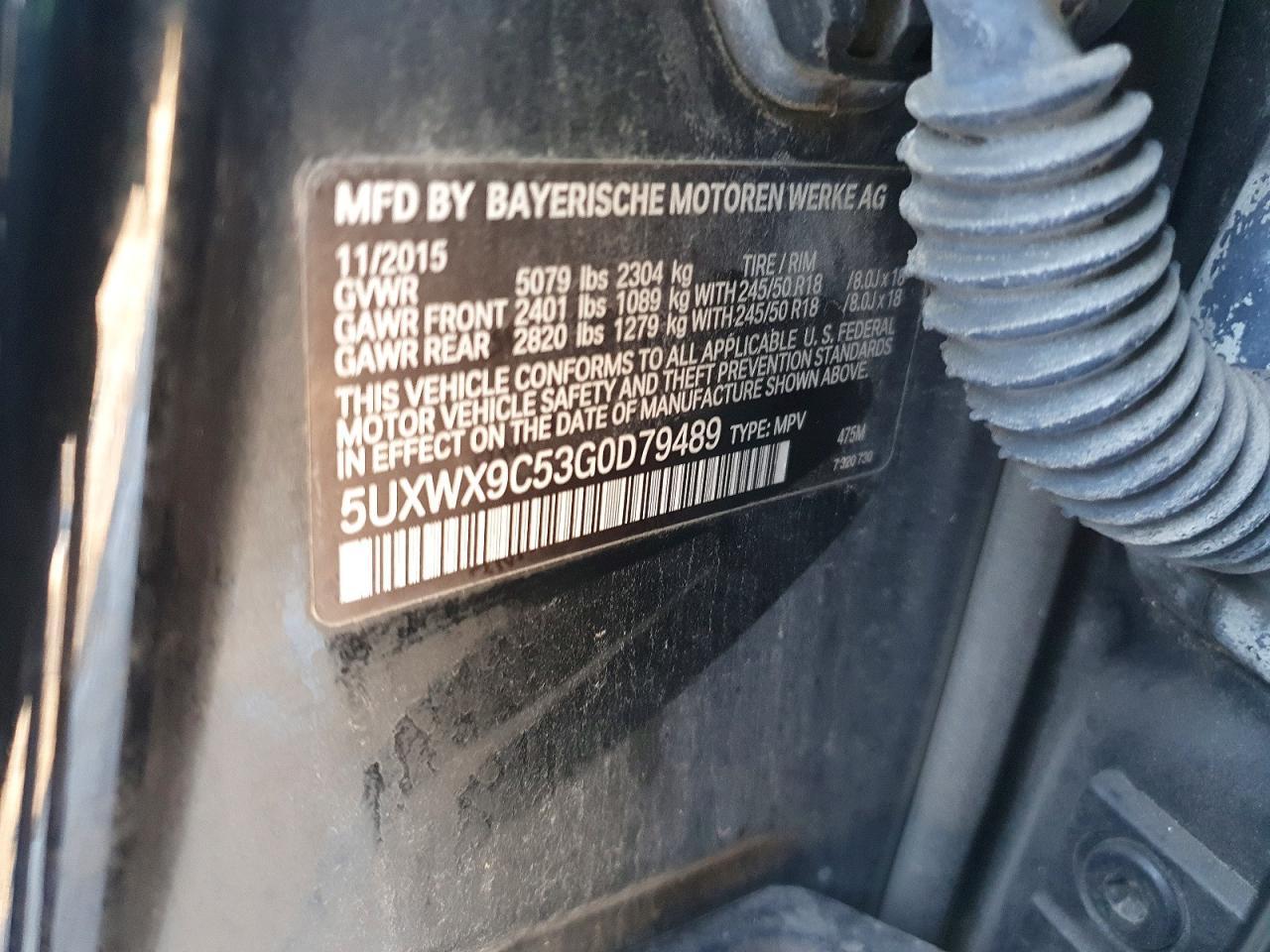 2016 BMW X3 xDrive28I - zdjęcie 13