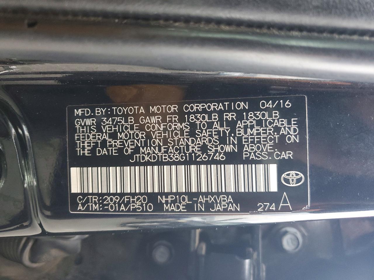 2016 Toyota Prius C - zdjęcie 13