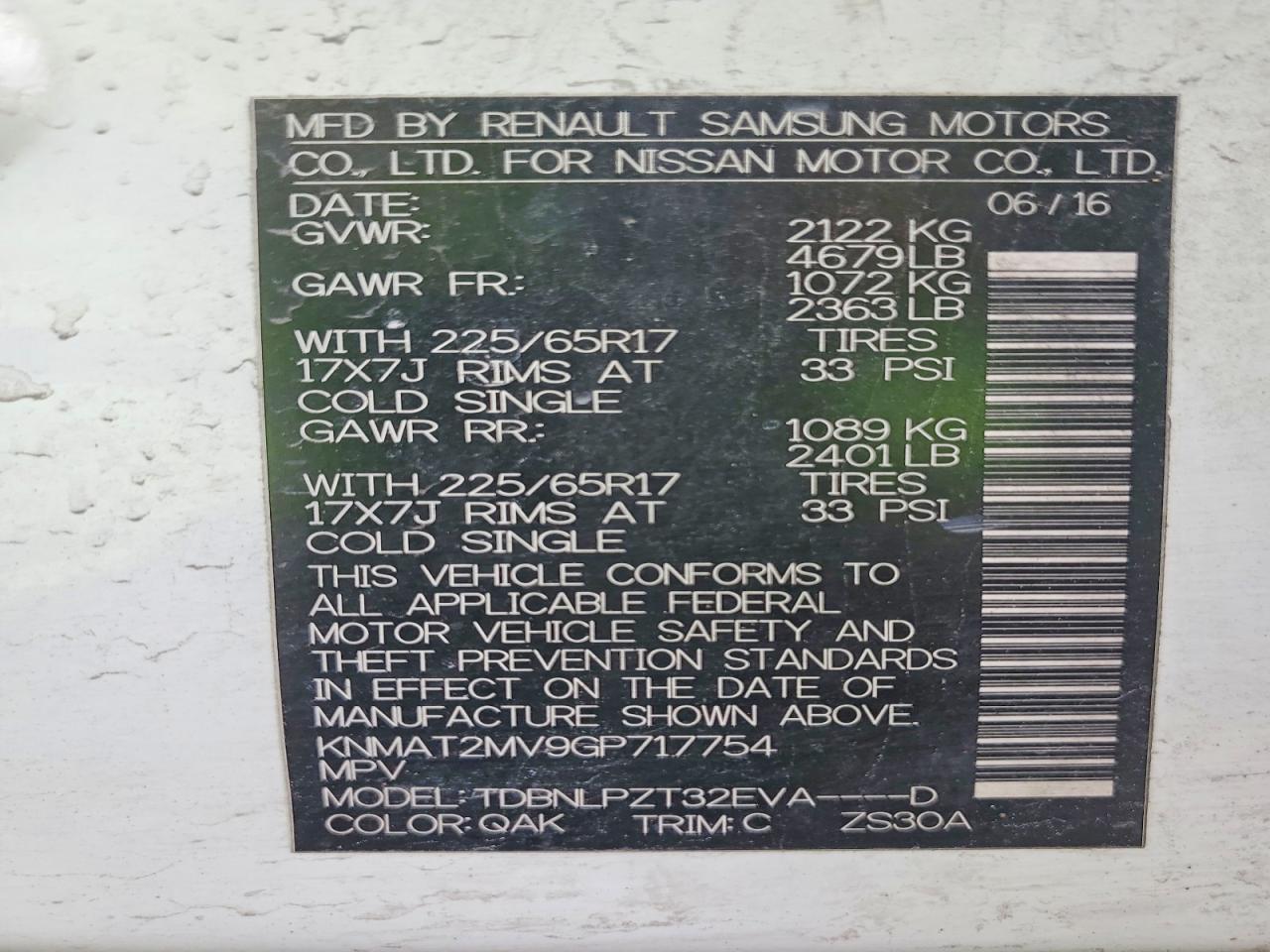 2016 Nissan Rogue S - zdjęcie 13