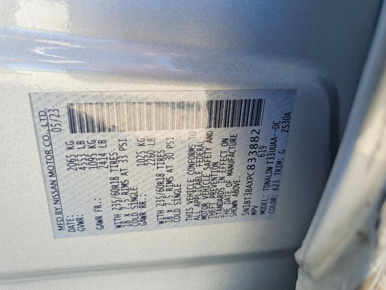 2023 Nissan Rogue Sv - zdjęcie 14