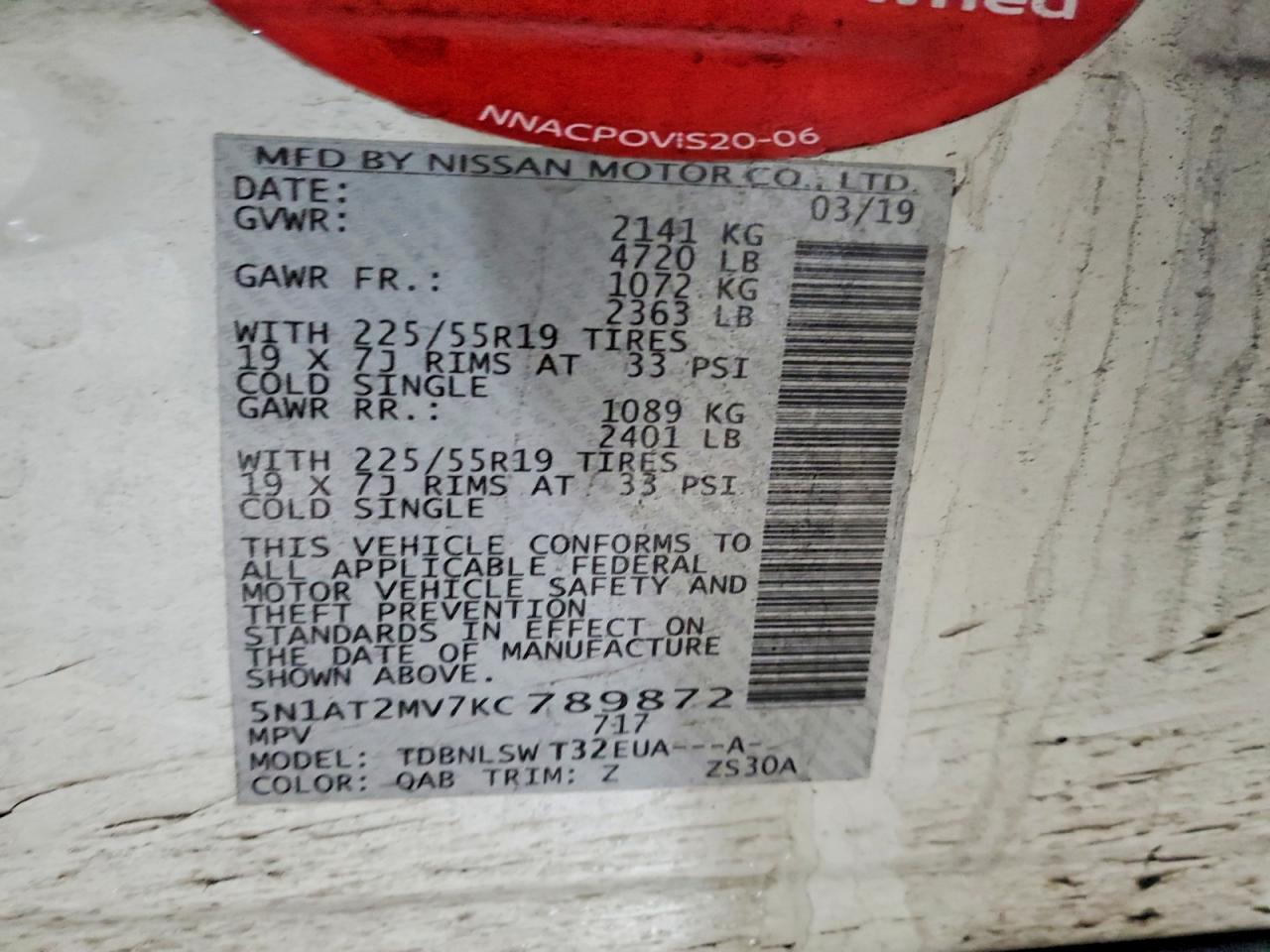 2019 Nissan Rogue Sl - zdjęcie 13