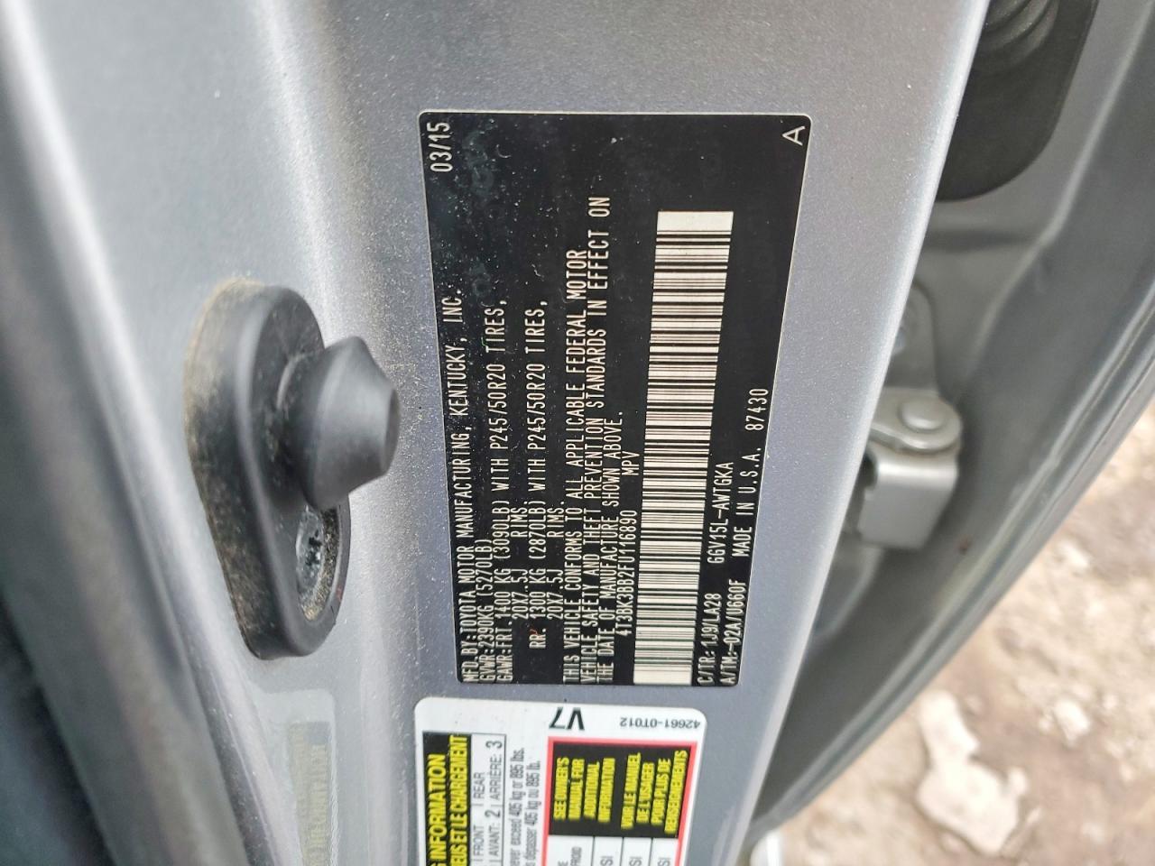 2015 Toyota Venza Xle - zdjęcie 12