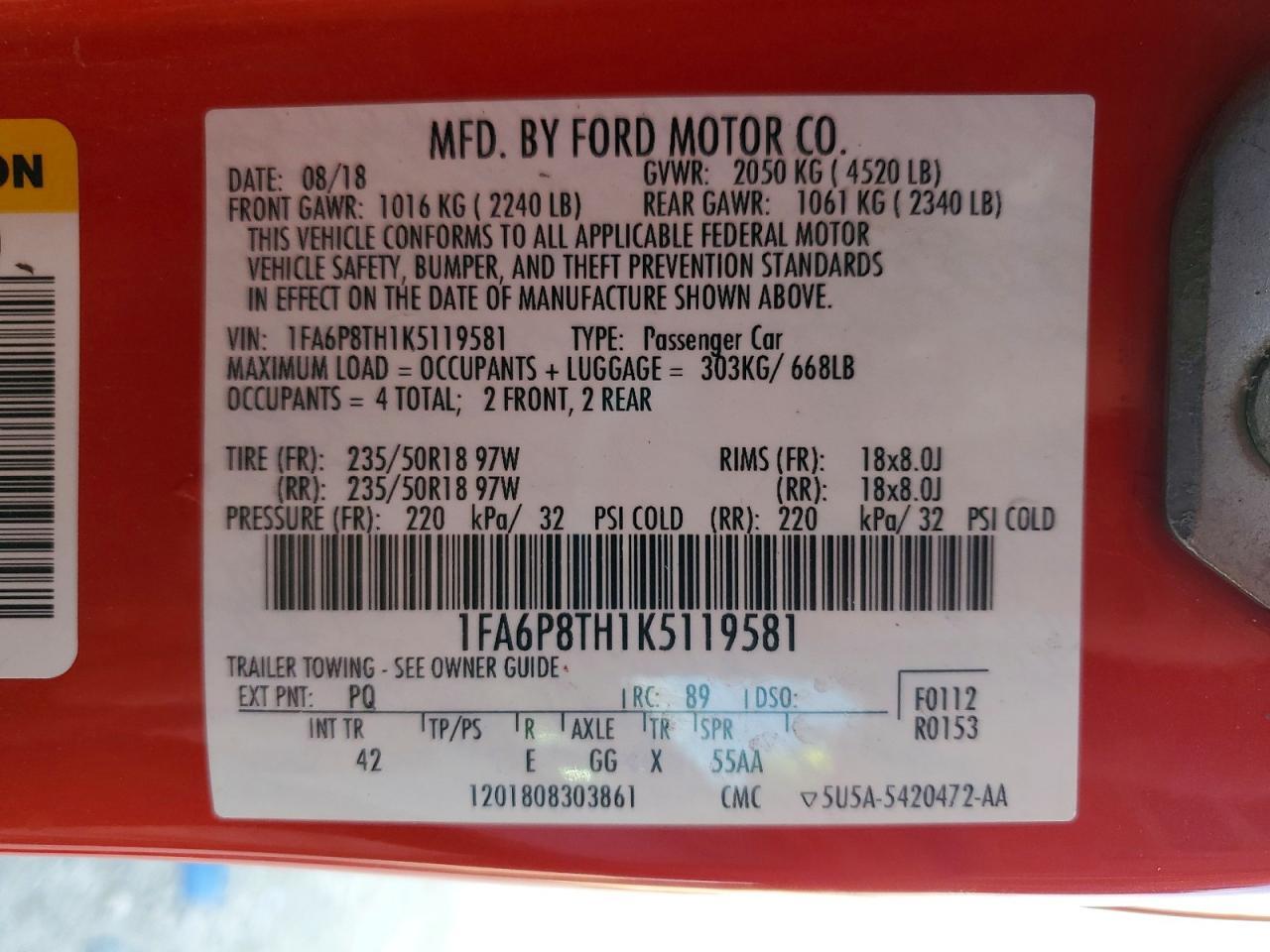 2019 Ford Mustang - zdjęcie 12
