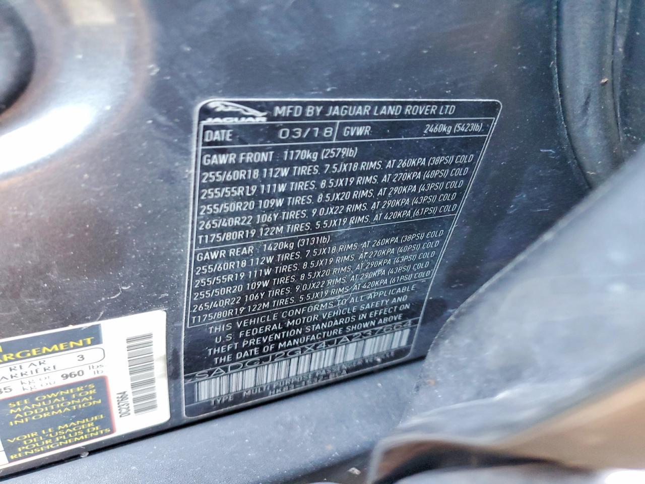 2018 Jaguar F-Pace Premium - zdjęcie 13