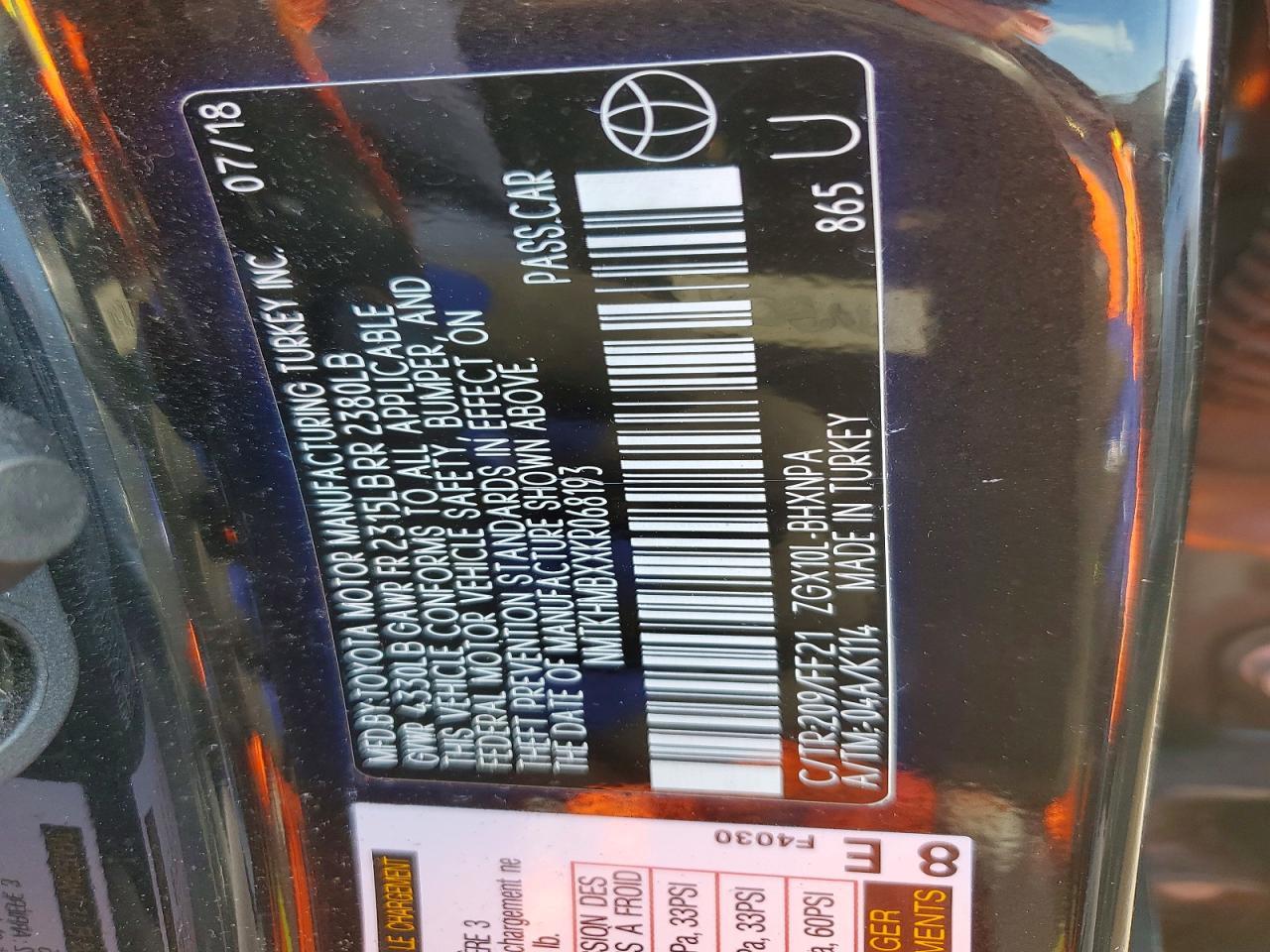 2019 Toyota C-Hr Xle - zdjęcie 13