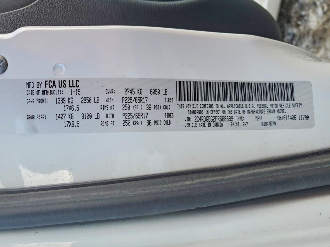 2015 Dodge Grand Caravan Se - zdjęcie 14