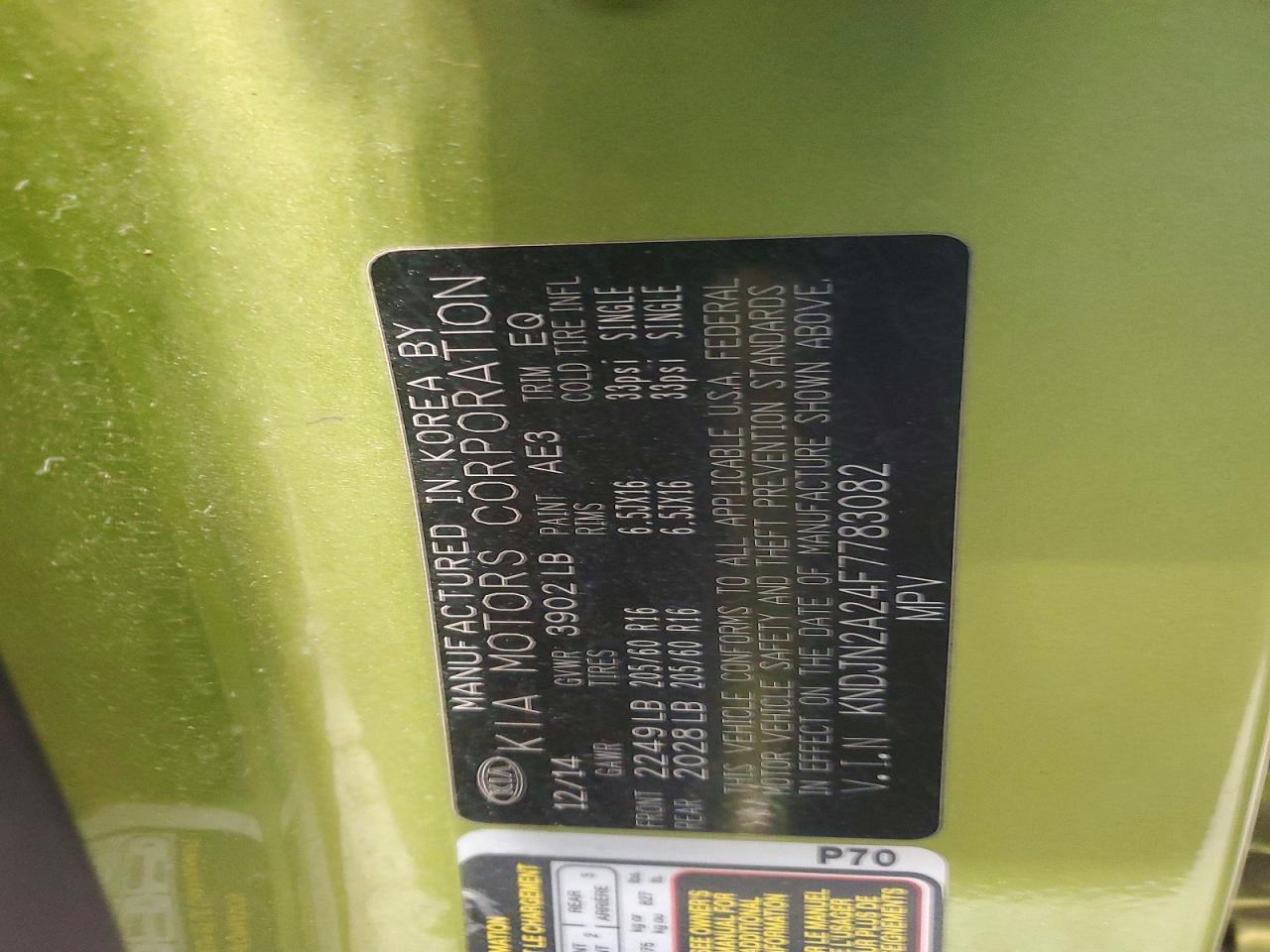 2015 Kia Soul Base - zdjęcie 13