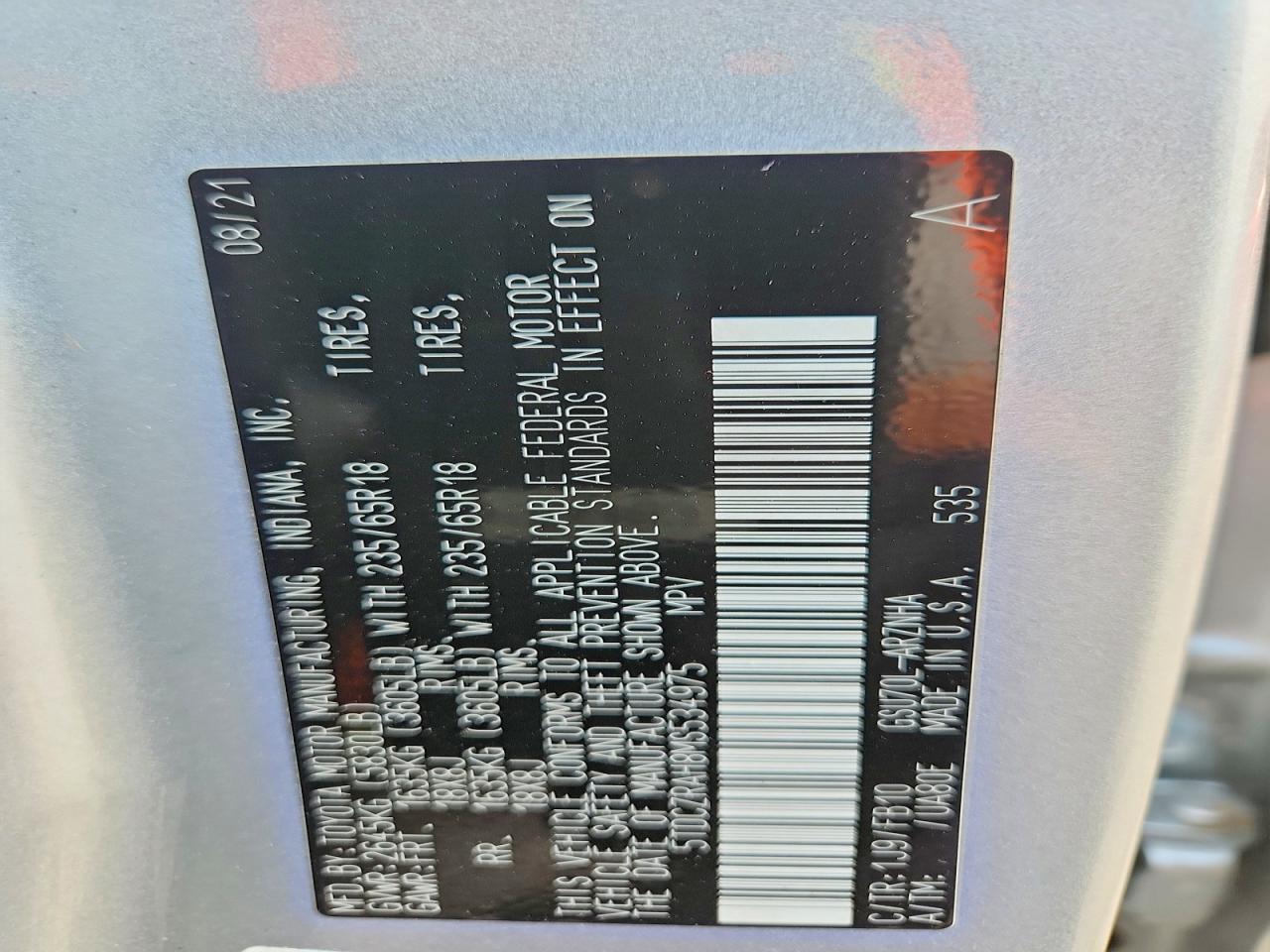 2021 Toyota Highlander L - zdjęcie 13