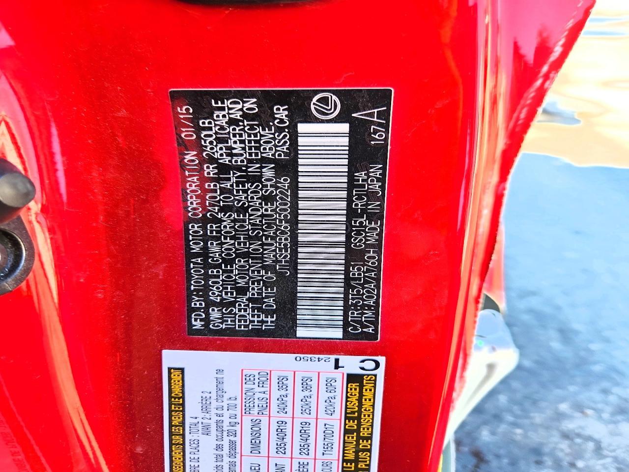 2015 Lexus Rc 350 - zdjęcie 13