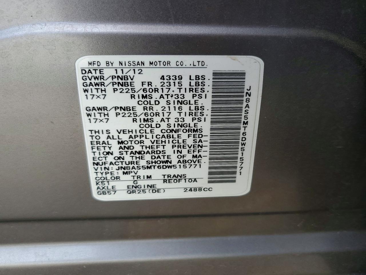 2013 Nissan Rogue S - zdjęcie 13