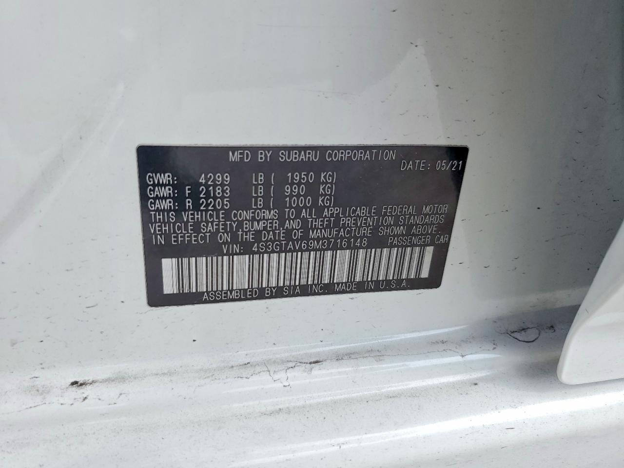 2021 Subaru Impreza Premium - zdjęcie 12