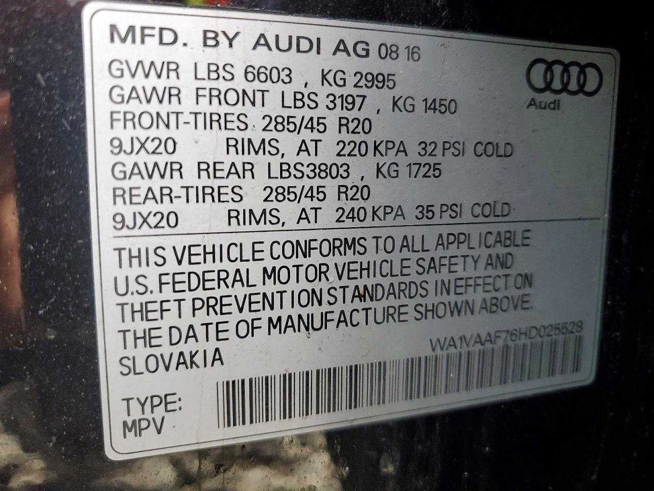 2017 Audi Q7 Prestige - zdjęcie 12