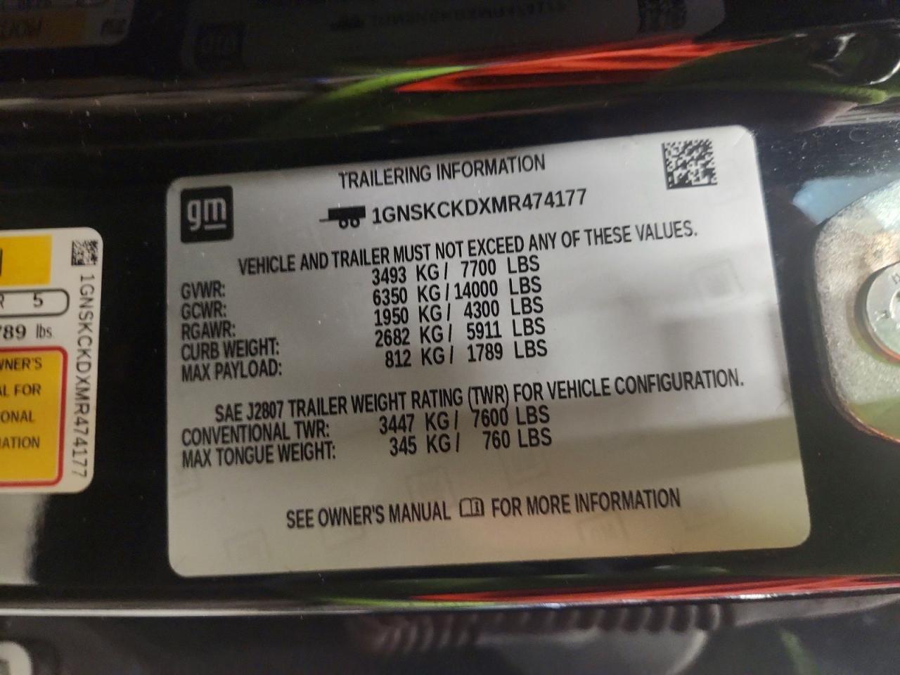 2021 Chevrolet Suburban K1500 Lt - zdjęcie 13