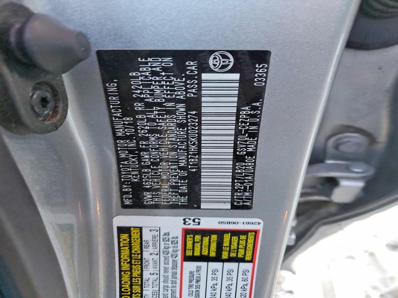 2019 Toyota Camry Xse - zdjęcie 12