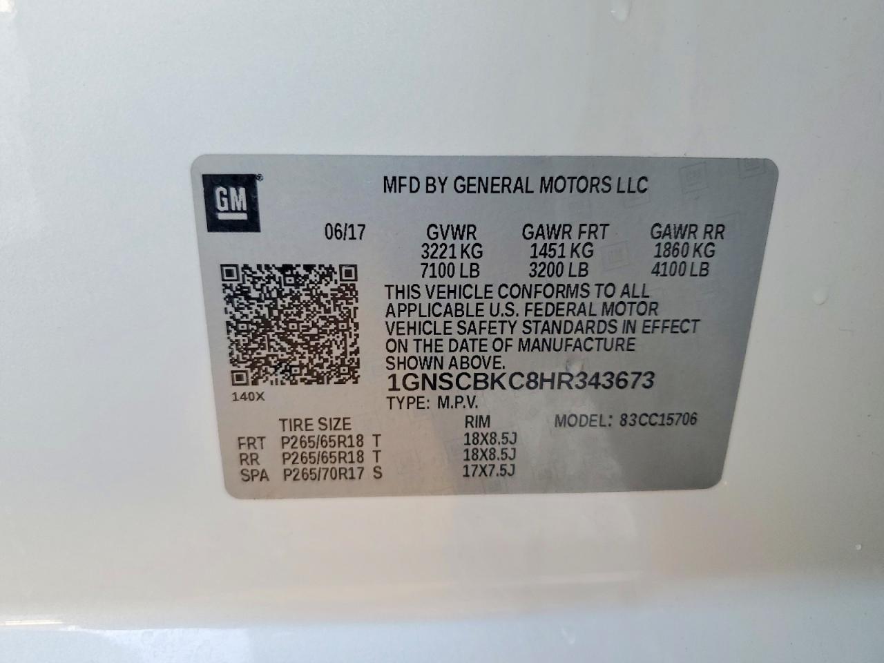 2017 Chevrolet Tahoe C1500 Lt - zdjęcie 13