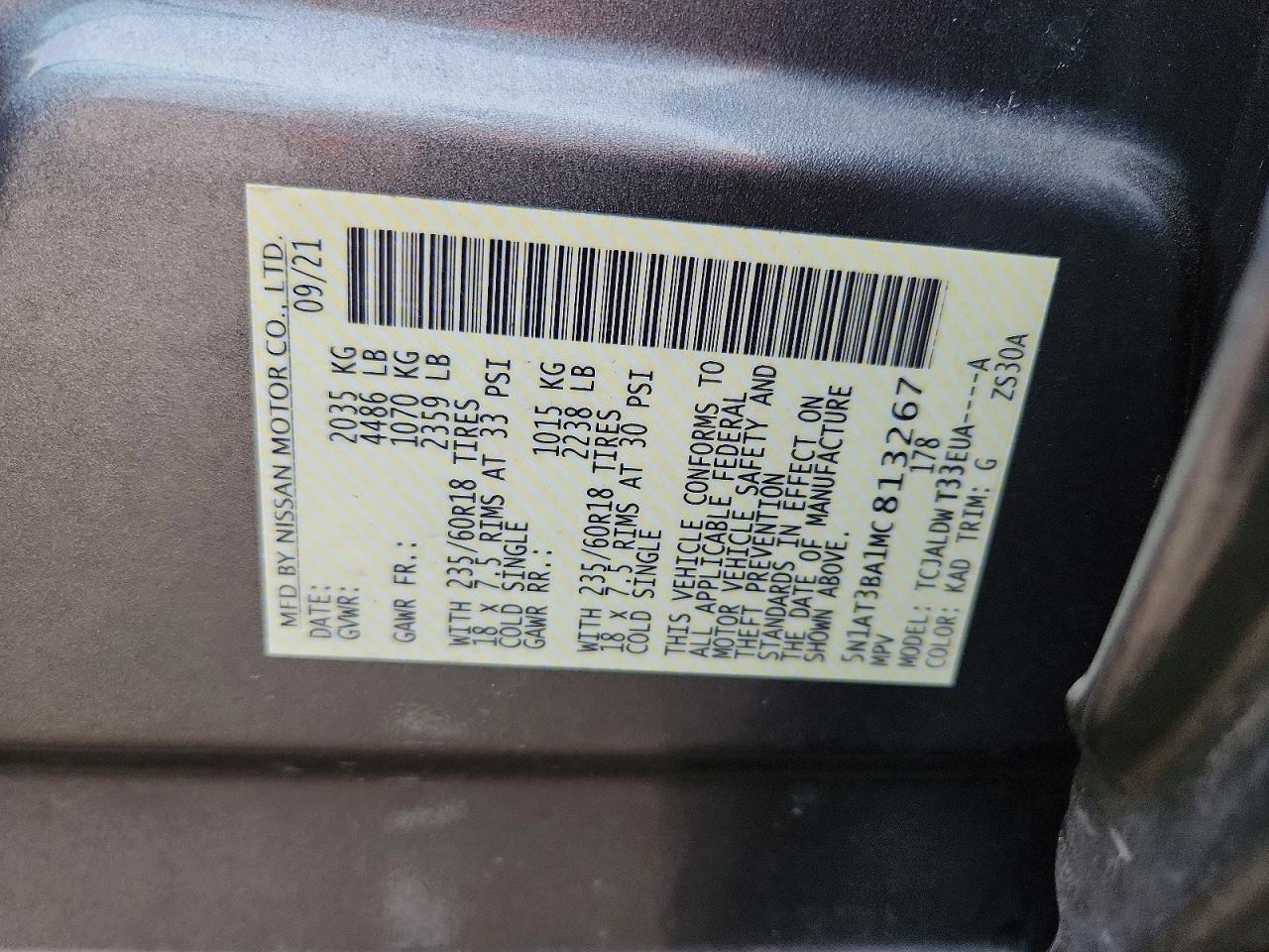 2021 Nissan Rogue Sv - zdjęcie 13