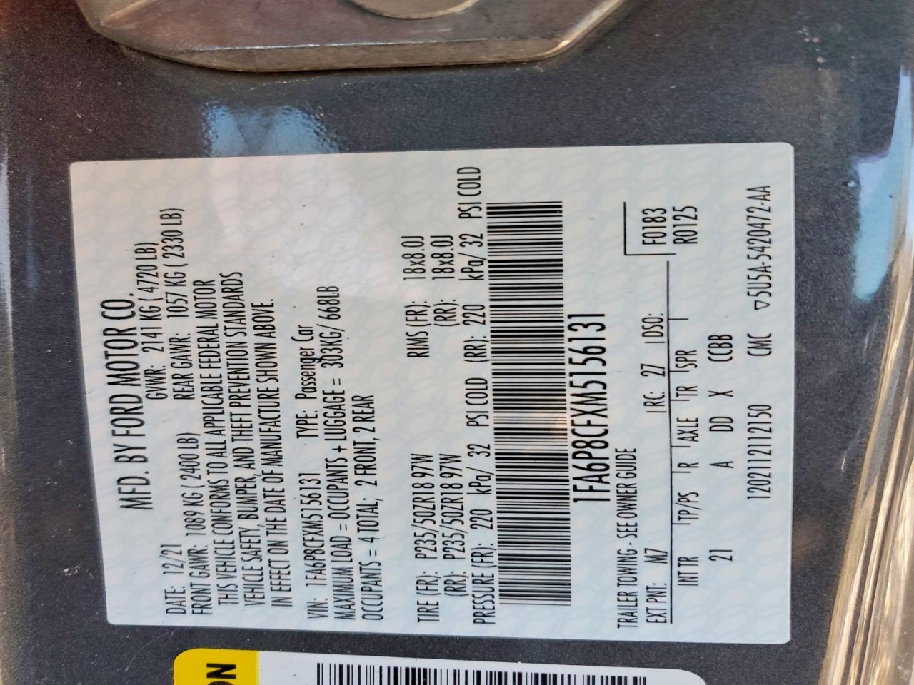 2021 Ford Mustang Gt - zdjęcie 13