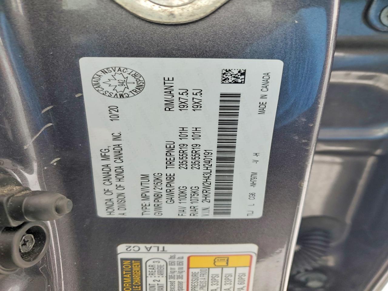 2020 Honda Cr-V Sport - zdjęcie 13