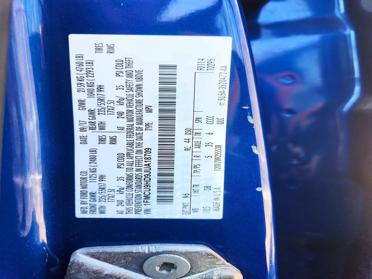 2018 Ford Escape Sel - zdjęcie 14