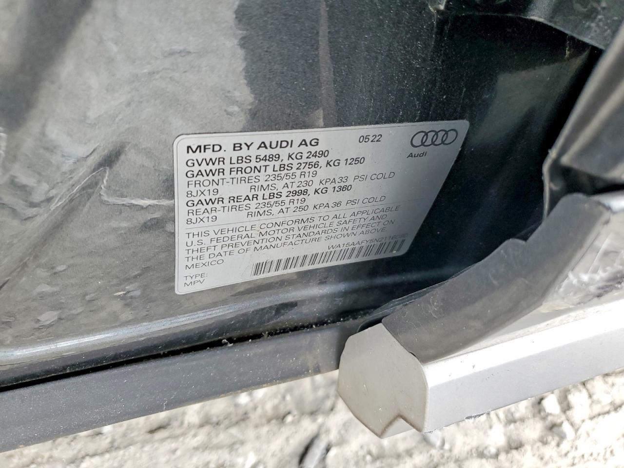 2022 Audi Q5 Sportback Prm Pls 45 - zdjęcie 12