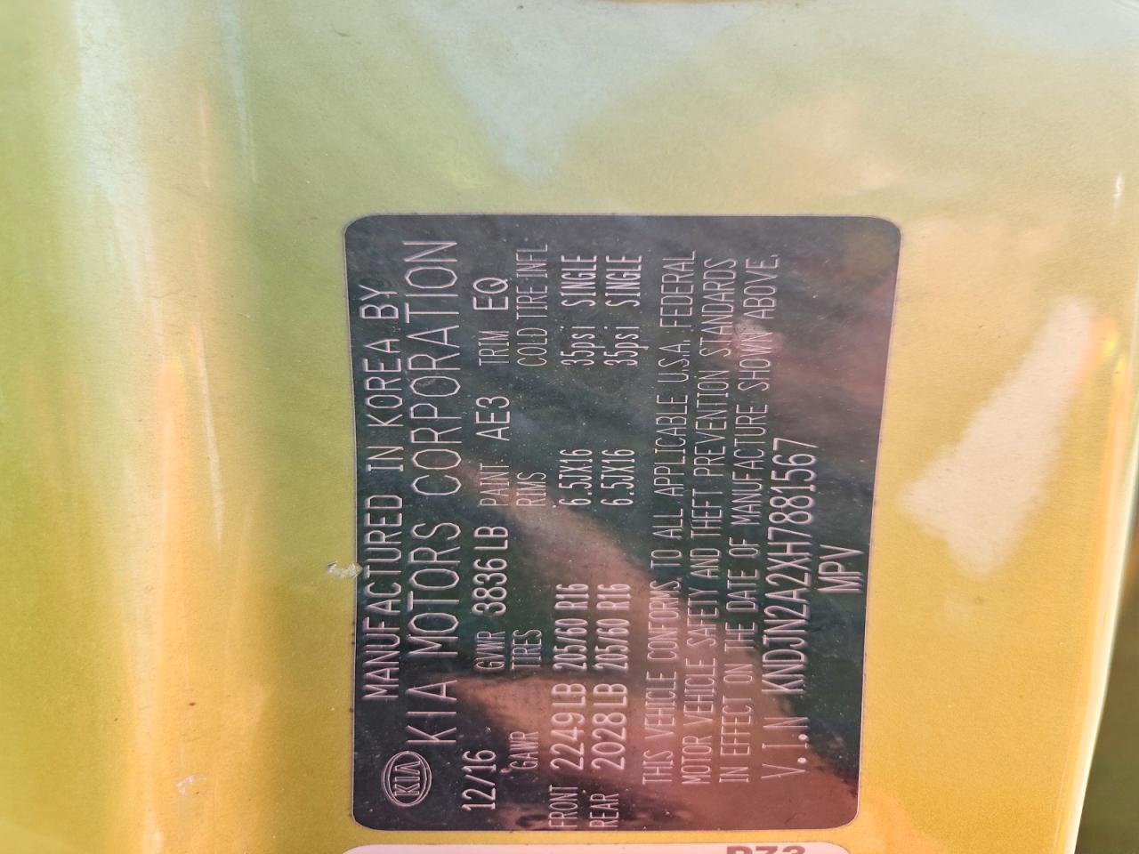 2017 Kia Soul Base - zdjęcie 13