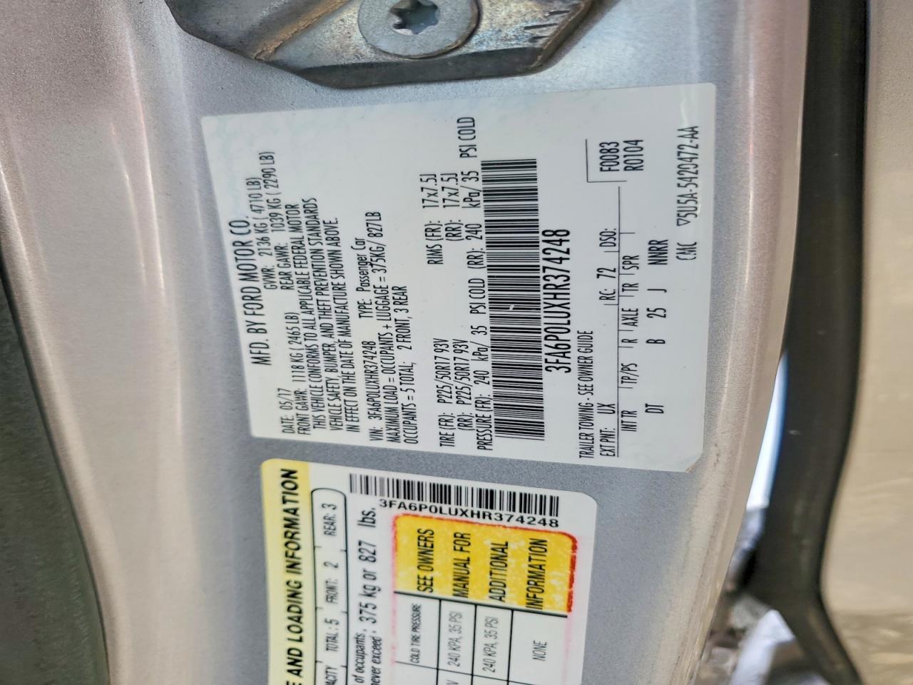 2017 Ford Fusion Se Hybrid - zdjęcie 13