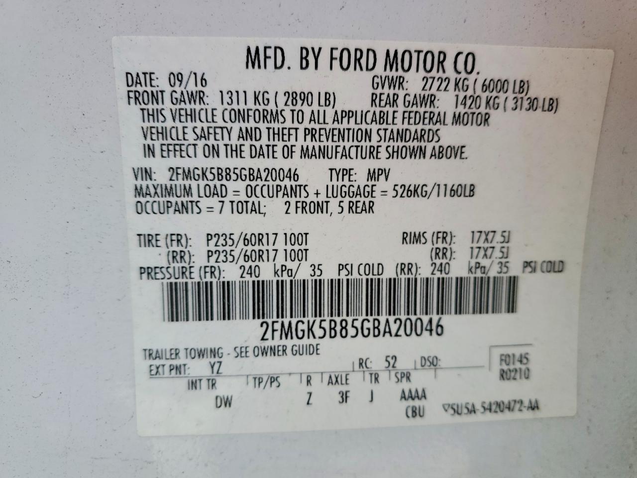 2016 Ford Flex Se - zdjęcie 13