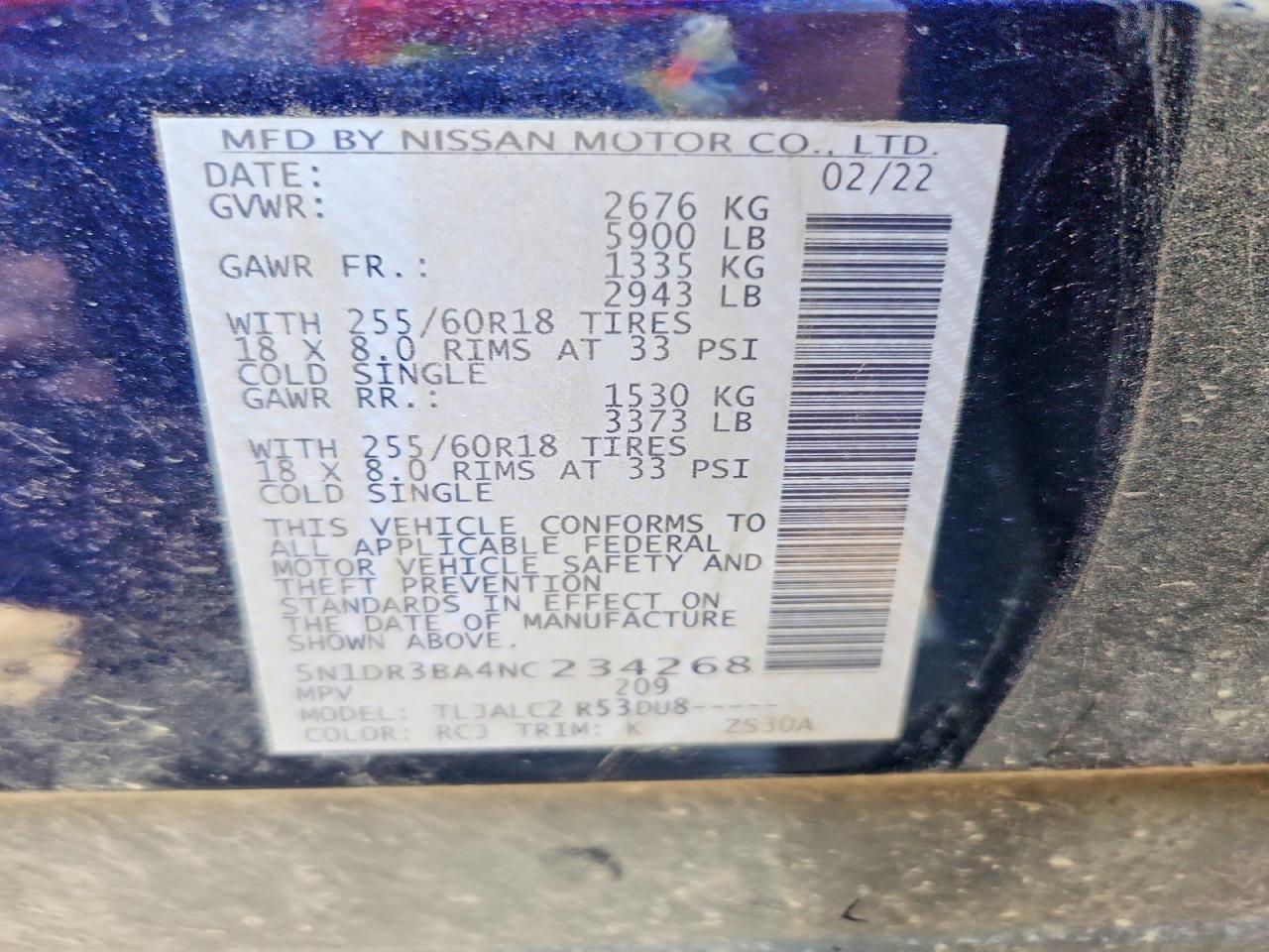 2022 Nissan Pathfinder Sv - zdjęcie 13