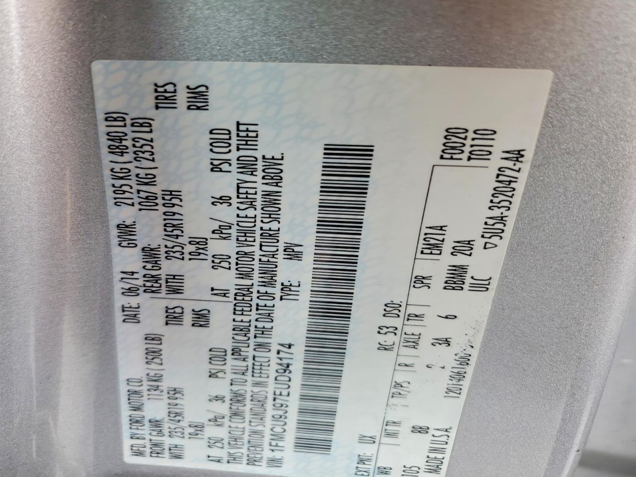 2014 Ford Escape Titanium - zdjęcie 13