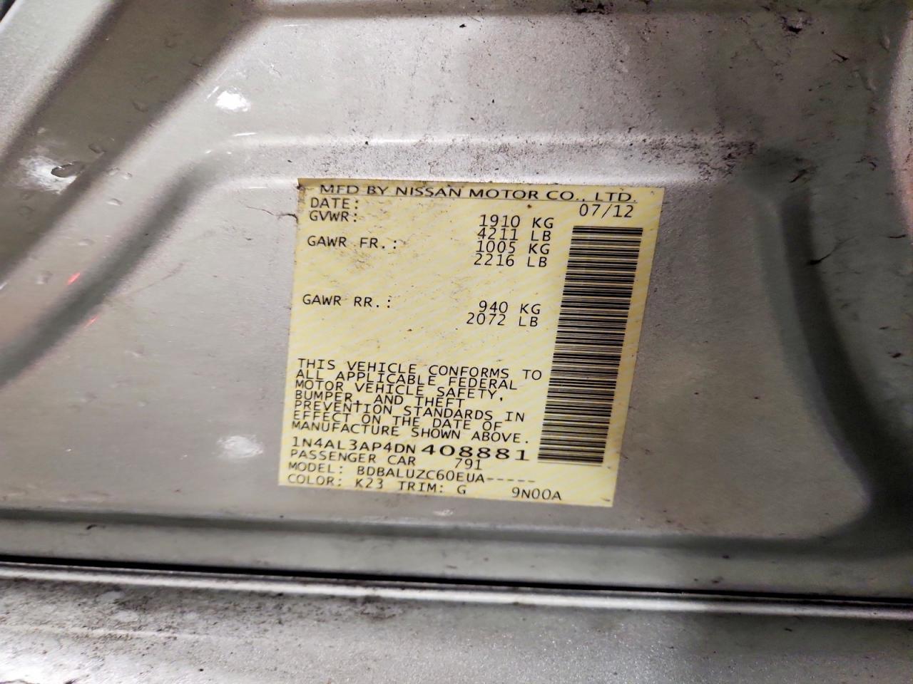 2013 Nissan Altima 2.5 - zdjęcie 12