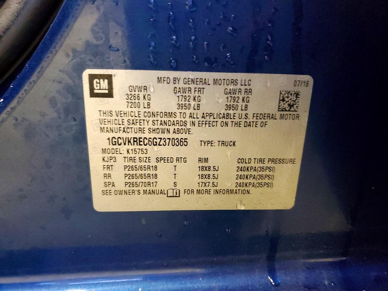 2016 Chevrolet Silverado K1500 Lt - zdjęcie 12