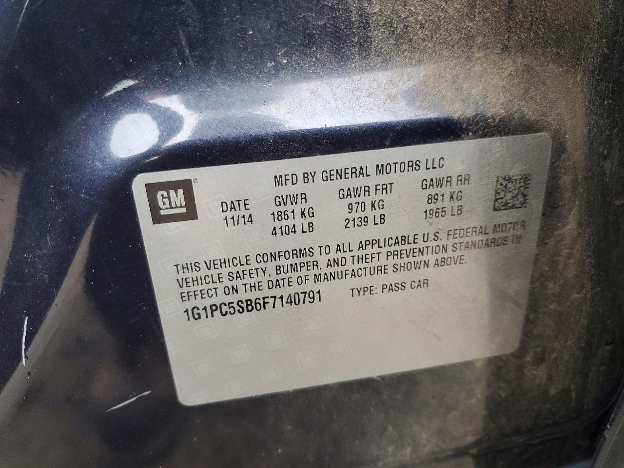 2015 Chevrolet Cruze Lt - zdjęcie 12