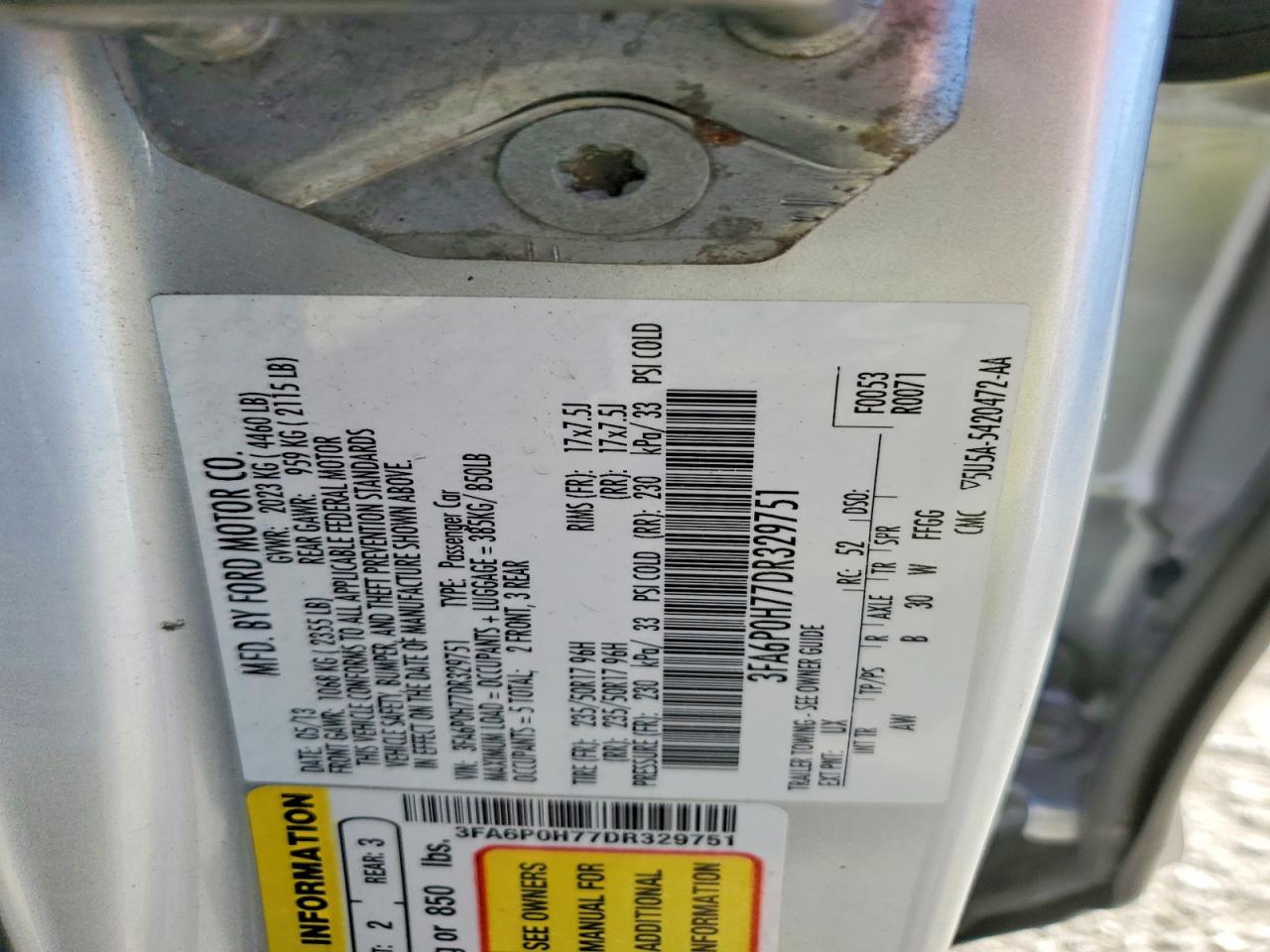 2013 Ford Fusion Se - zdjęcie 12