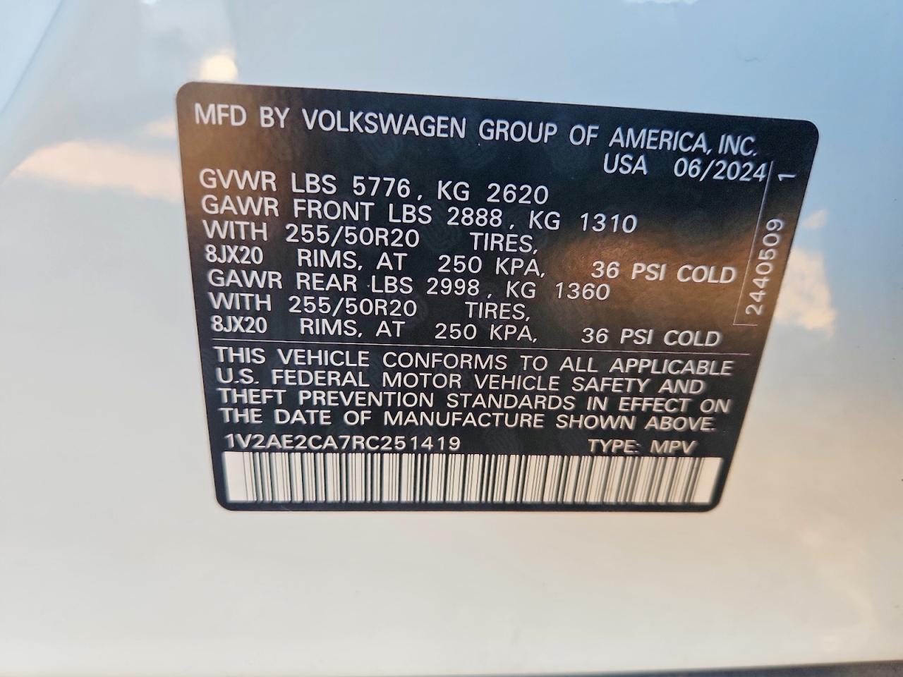 2024 Volkswagen Atlas Cross Sport Sel R-Line - zdjęcie 14