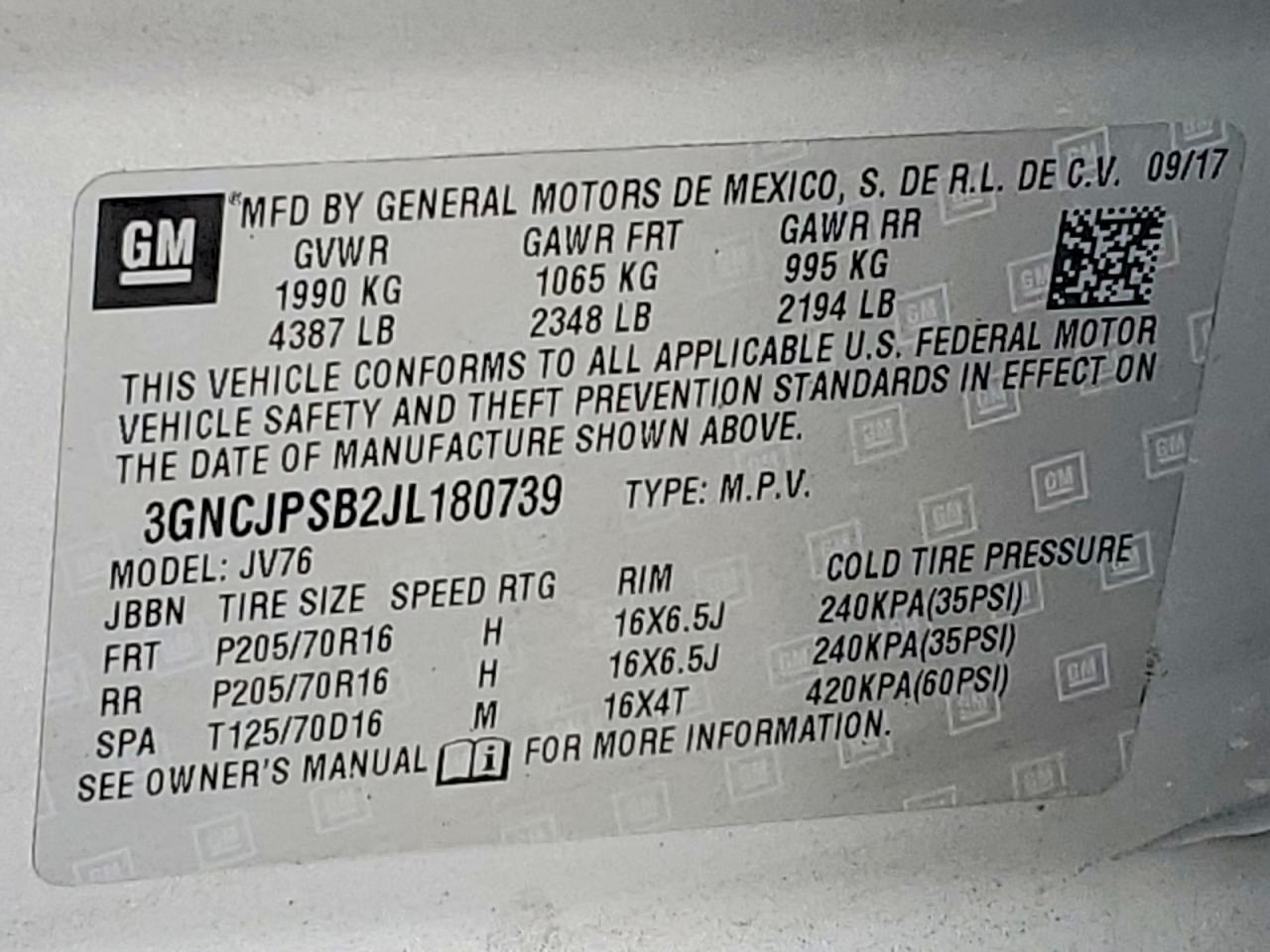 2018 Chevrolet Trax 1Lt - zdjęcie 14