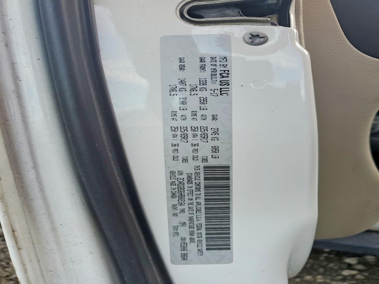 2017 Dodge Grand Caravan Se - zdjęcie 14