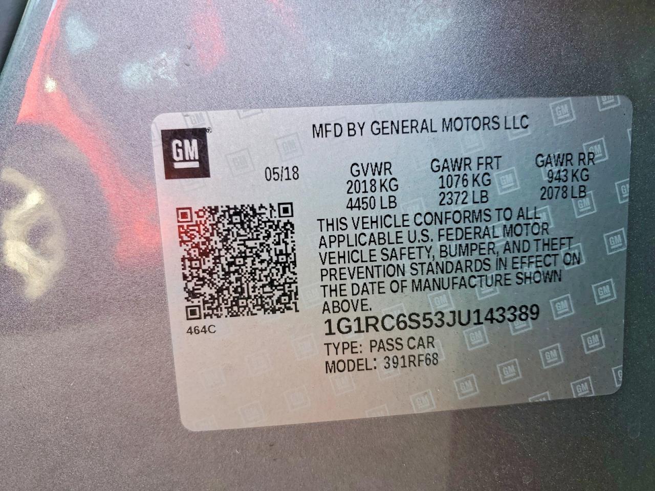 2018 Chev Volt - zdjęcie 12