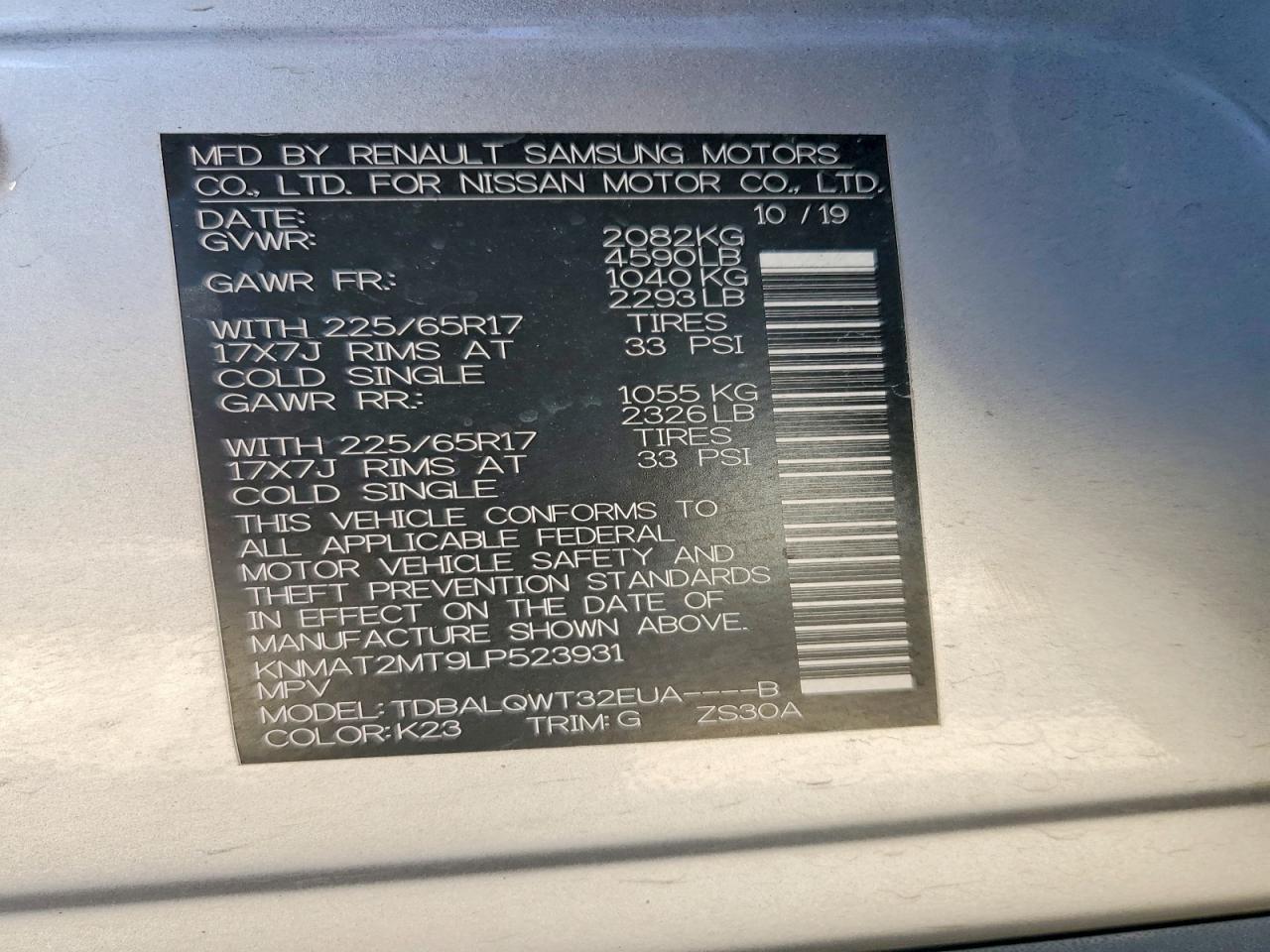 2020 Nissan Rogue Sv - zdjęcie 13